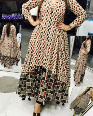 Women's Printed Multi Coloured Kurti - sozo