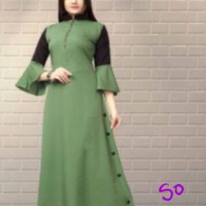 Women crepe Solid Kurti -SOZO