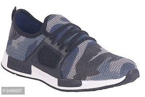 Black Solid Sports Shoes -GRE