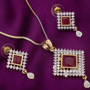 Glistening Women's Gold Alloy Jewellery Set  - sozo