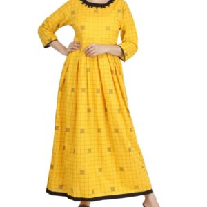 Elegant Long Cotton A-line Printed Kurti  - sozo