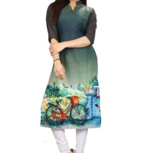 Beautiful Crepe Kurti  - sozo