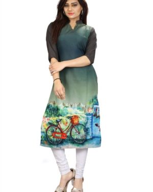 Beautiful Crepe Kurti  - sozo