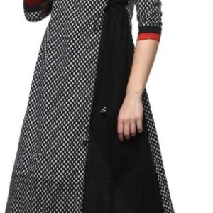 Fancy Cotton A-line Floral Printed Kurti  - sozo