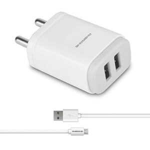 Ambrane AWC-22 2.1A Dual Port Fast Wall Charger + Free Micro USB Cable -  - sozo
