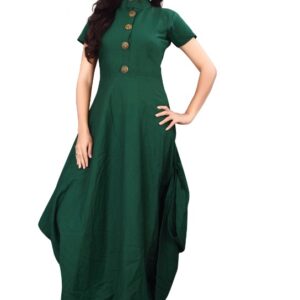 Latest Rayon Flared Solid Kurti  - sozo
