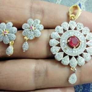 Women Stone Pendant Set  - sozo