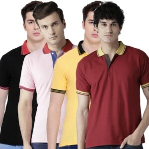 Cotton Casual T-Shirts For Men's Pack Of 4  - sozo