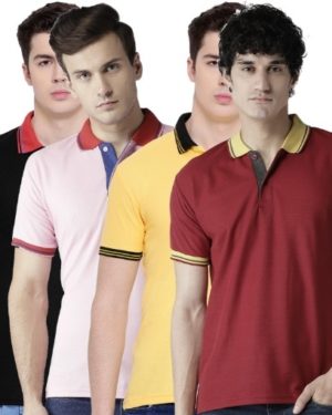 Cotton Casual T-Shirts For Men's Pack Of 4  - sozo