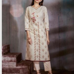 Elegant Cotton Straight Printed Kurti  - sozo