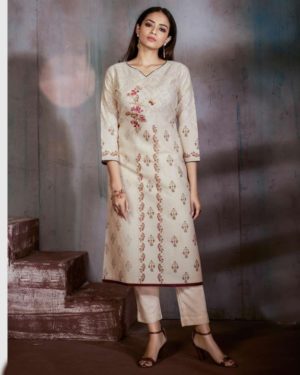 Elegant Cotton Straight Printed Kurti  - sozo