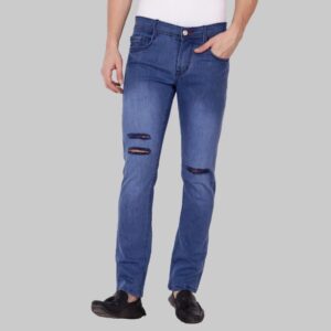 Denim Solid Slim Fit Jeans  - sozo
