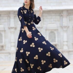 Women Long Printed Kurti  - sozo