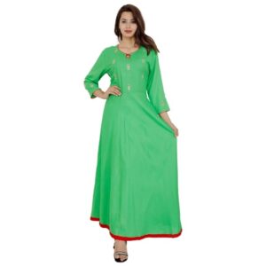 Glamorous Rayon Printed A-line Kurti  - sozo