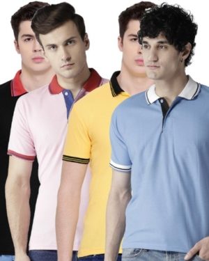 Cotton Casual T-Shirts For Men's Pack Of 4  - sozo