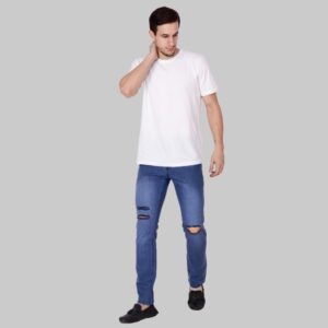 Denim Solid Slim Fit Jeans  – sozo
