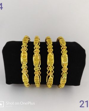 Brass Bangles Set  - sozo
