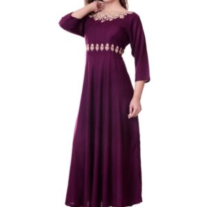 Gorgeous Rayon Embroidery Anarkali Long Kurti  - sozo
