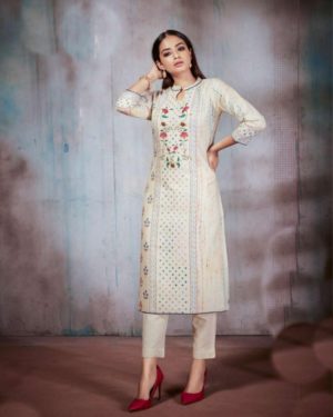 Elegant Cotton Straight Printed Kurti  - sozo