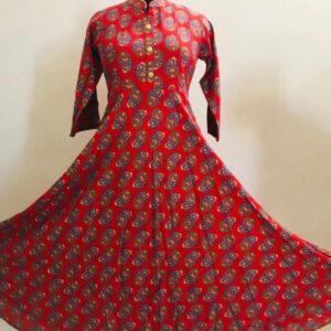 Women Long Printed Kurti  - sozo