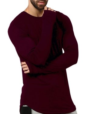 Solid Full Sleev T-shirt For Men's  - sozo