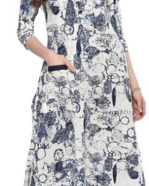 Fancy Cotton A-line Printed Kurti  - sozo