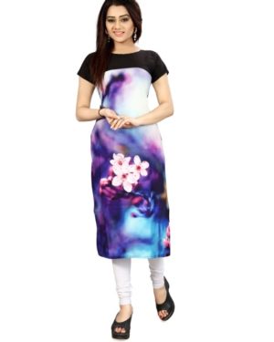 Beautiful Crepe Kurti  - sozo