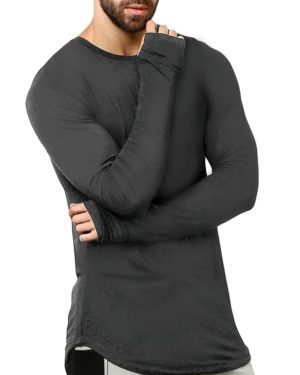 Solid Full Sleev T-shirt For Men's  - sozo