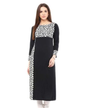 Women's Solid Crepe Kurti  - sozo