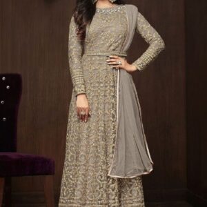 Beautiful Soft Net Santoon Embroidered Semi-Stitched Salwar Suit - sozo
