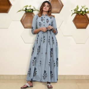 Trendy Cotton A-Line Printed Kurti  - sozo