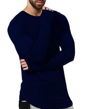 Solid Full Sleev T-shirt For Men's  - sozo