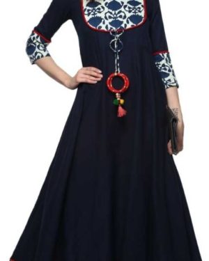 Fantastic Cotton Anarkali Floral Printed Kurti  - sozo