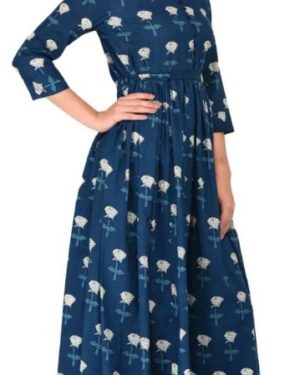 Fantastic Cotton Anarkali Floral Printed Kurti  - sozo
