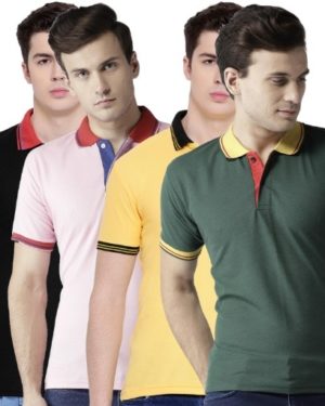 Cotton Casual T-Shirts For Men's Pack Of 4  - sozo