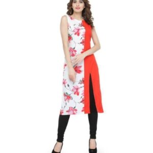 Women's Solid Crepe Kurti  - sozo