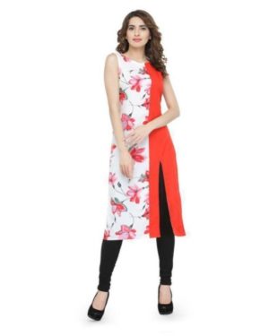 Women's Solid Crepe Kurti  - sozo
