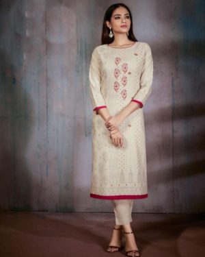 Elegant Cotton Straight Printed Kurti  - sozo