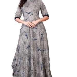 Latest Rayon Anarkali Printed Kurti  - sozo