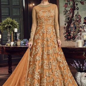 Beautiful Soft Net Santoon Embroidered Semi-Stitched Salwar Suit  - sozo