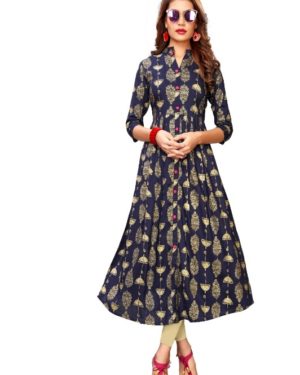 Fabulous Rayon Anarkali Printed Kurti  - sozo