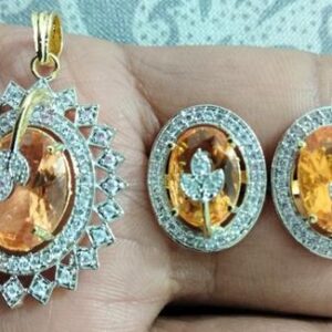 Women Stone Pendant Set  - sozo