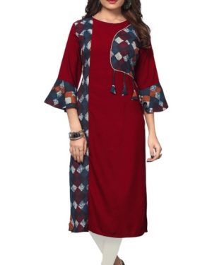 Fabulous Rayon Anarkali Printed Kurti  - sozo