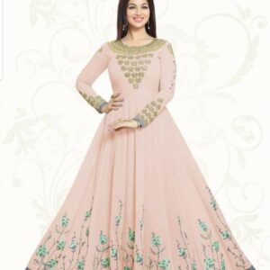 Pink Color Georgette Gown