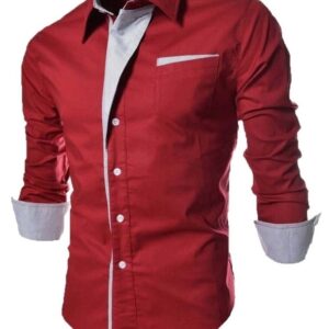 Cotton Solid Slim Fit Shirt  - sozo