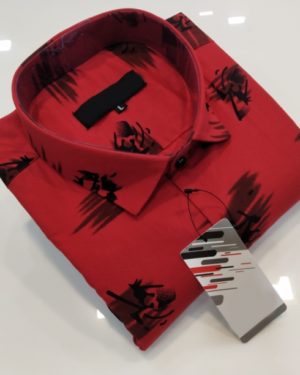 Cotton Printed Regular Fit Shirt	  - sozo