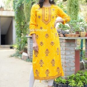 Beautiful Rayon Printed Kurti  - sozo