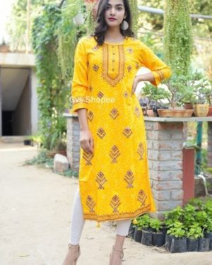 Beautiful Rayon Printed Kurti  - sozo
