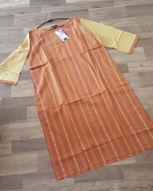 Trendy Cotton Straight Solid Kurti  - sozo