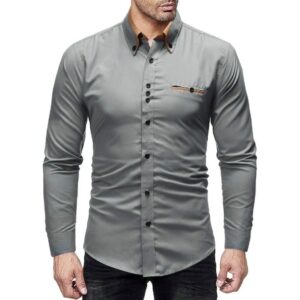 Cotton Solid Slim Fit Shirt   - sozo